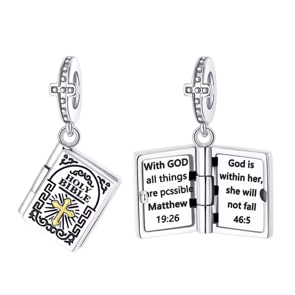 Faith Book Charm