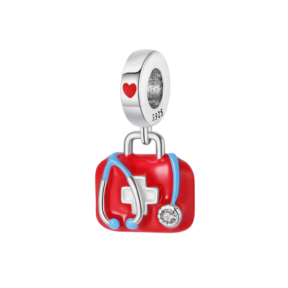Red Nurse Essentials Charm