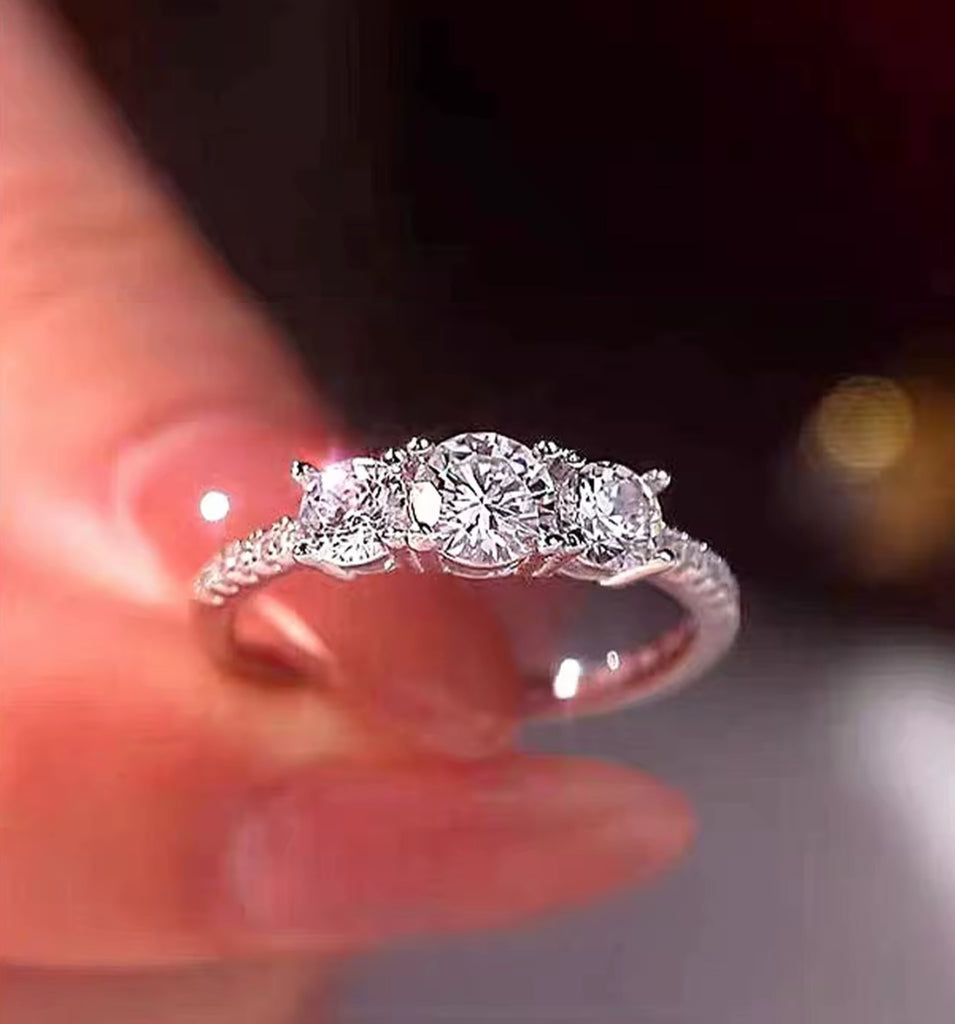 The Trinity Ring – Three-Stone Promise Ring